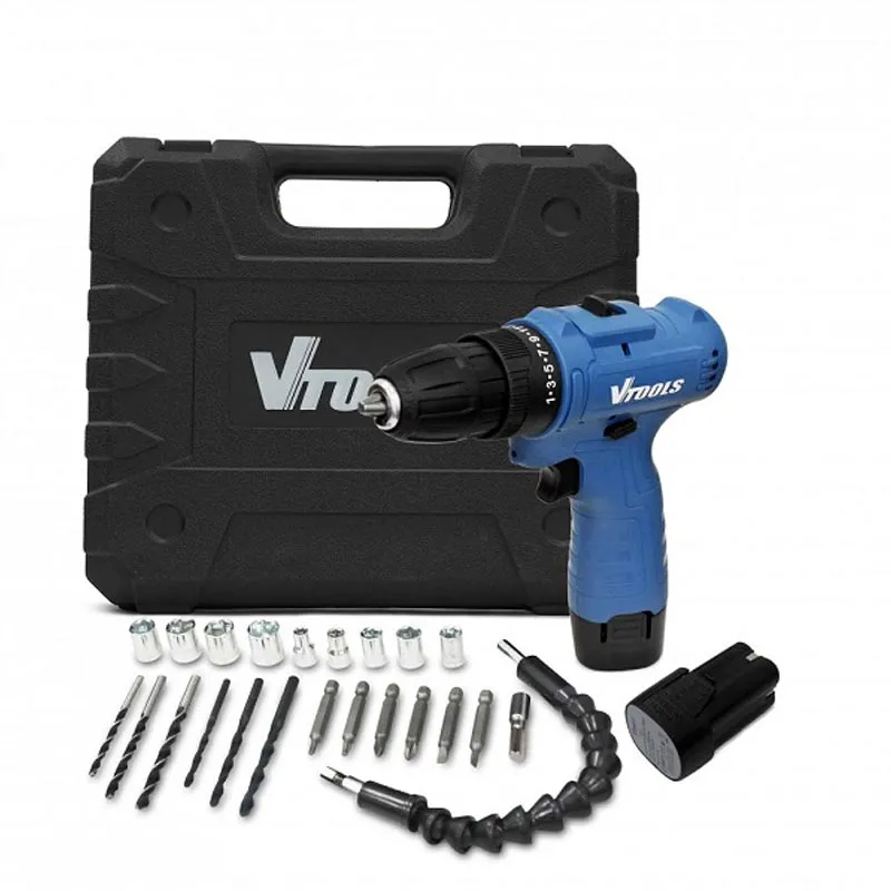 دریل پیچ گوشتی شارژی ۱۲ ولتی وی تولز مدل VT1227