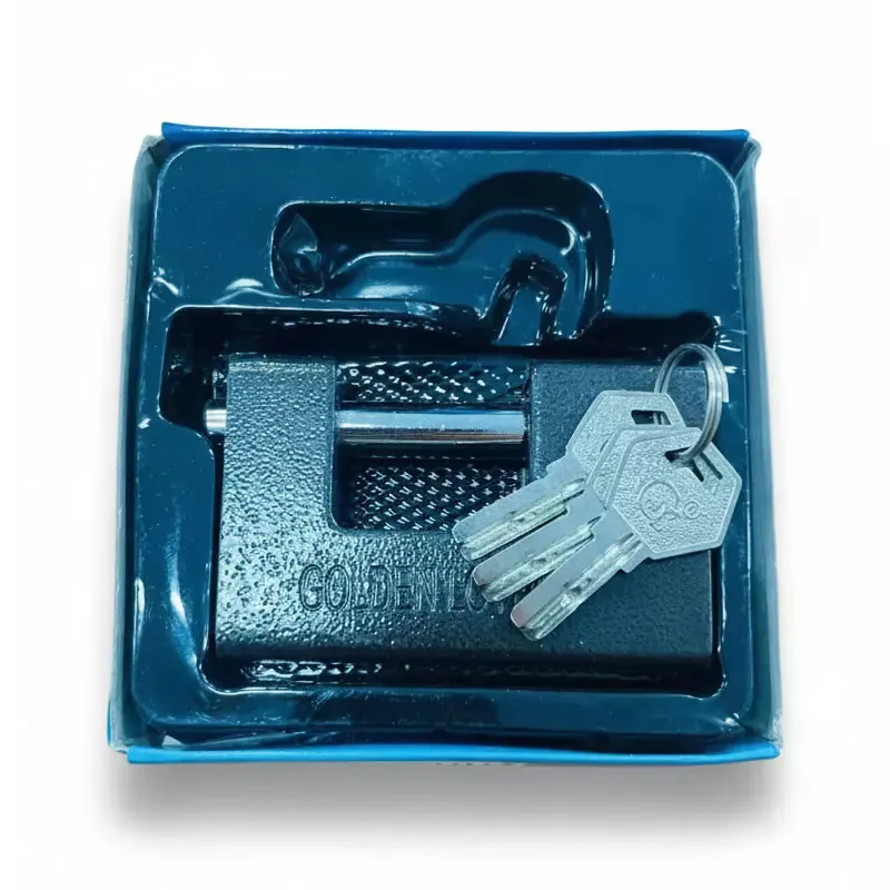 قفل کتابی گلدن لوتوس مشکی سایز 100 mm