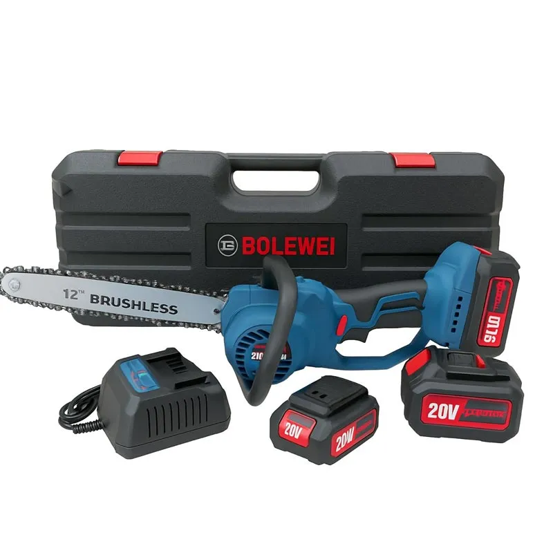 ⭐ اره زنجیری شارژی براش‌لس 12 اینچ BOLEWEI